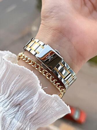 Daniel Klein Çelik Kordon 30 Mt Suya Dayanıklı Kadın Kol Saati+Bileklik BF.GF.14271.4