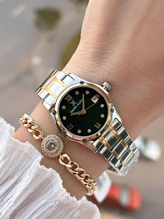 Daniel Klein Çelik Kordon 30 Mt Suya Dayanıklı Kadın Kol Saati+Bileklik BF.GF.14271.4