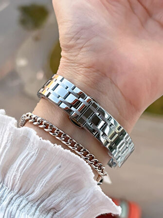 Daniel Klein Çelik Kordon 30 Mt Suya Dayanıklı Kadın Kol Saati+Bileklik BF.GF.14271.1