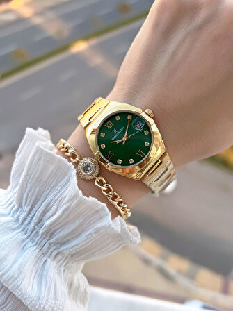 Daniel Klein 2 Yıl Garantili Çelik Kordon 30 Mt Suya Dayanıklı Kadın Kol Saati+Bileklik BF.G.10055.3