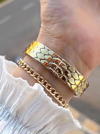 Daniel Klein Çelik Kordon 30 Mt Suya Dayanıklı Kadın Kol Saati+Bileklik BF.GF.10067.2