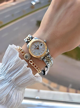 Daniel Klein 2 Yıl Garantili Jubile Kordon 3 Atm Suya Dayanıklı Kadın Kol Saati+Bileklik F.Z.10030.4