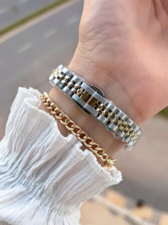 Daniel Klein 2 Yıl Garantili Jubile Kordon 3 Atm Suya Dayanıklı Kadın Kol Saati+Bileklik F.Z.10030.4