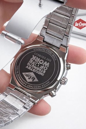 Lee Cooper Çelik Kordon Kadran Özellikleri Aktif 50 Mt Suya Dayanıklı Erkek Kol Saati FG.8263.350