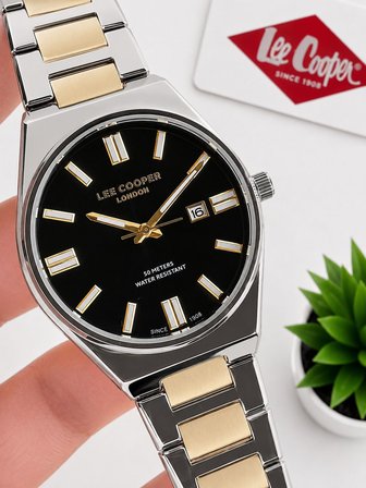 Lee Cooper Çelik Kordon Takvimli Kadran 50 Mt Suya Dayanıklı Özel Tasarım Erkek Kol Saati LC.M02.M6
