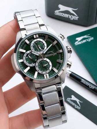 Slazenger 2 Yıl Garantili İç Fonksiyonları Aktif 10 Atm Suya Dayanıklı Erkek Kol Saati FG.ESL002.E4