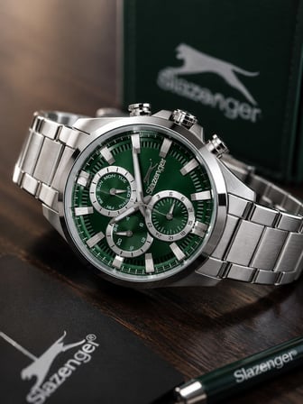 Slazenger 2 Yıl Garantili İç Fonksiyonları Aktif 10 Atm Suya Dayanıklı Erkek Kol Saati FG.ESL002.E4