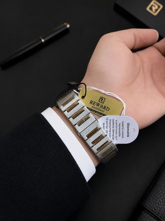 Reward Otomatik Luxury Seri Erkek Saati Çelik Kordon 5 ATM Su Geçirmez 2 Yıl Garanti RW.EO.004