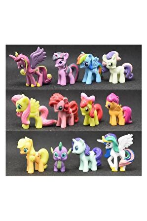 Oyuncak 12 Li Set Figür Oyuncak Pony Ler Oyuncakları 12li