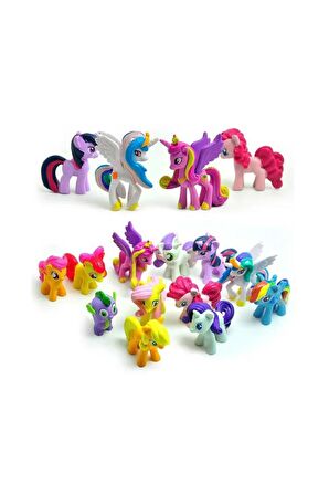 Oyuncak 12 Li Set Figür Oyuncak Pony Ler Oyuncakları 12li