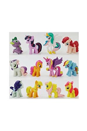 Oyuncak 12 Li Set Figür Oyuncak Pony Ler Oyuncakları 12li