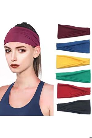 6'lı Penye Saç Bandı Paketi/paraşüt Bandana