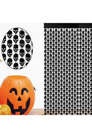 HALLOWEEN KAPI PERDESİ KURU KAFA