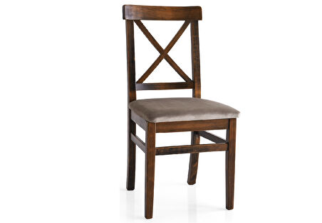 ÇAPRAZ DÖŞEMELİ SANDALYE, KAHVE