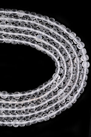 4X4 MM Küp Kesim Kristal Kuvars Taşı Dizi - DZ3895