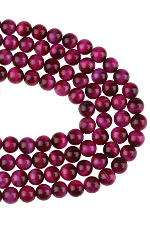 8 MM Pembe Kaplangözü Taşı Dizi - DZ3931-P