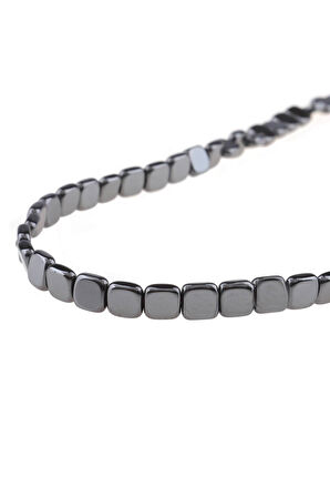 6X2 MM Kare Hematit Dizi Doğaltaş - DZ3661