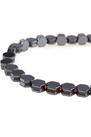 7X4 MM Kanallı Hematit Dizi Doğaltaş - DZ3786