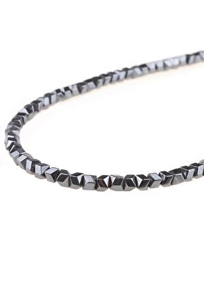 3X3 MM Köşeli Hematit Dizi Doğaltaş - DZ2420