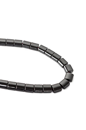 7X7 MM Kanallı Hematit Taşı Dizi