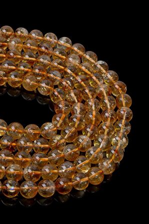 8 MM Sitrin Taşı Dizi AAAA