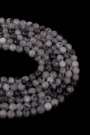 6 MM Faset Rutil Kuvars Taşı Dizi