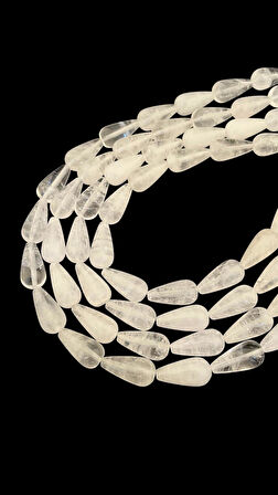 19X10 MM Kristal Kuvars Taşı Dizi