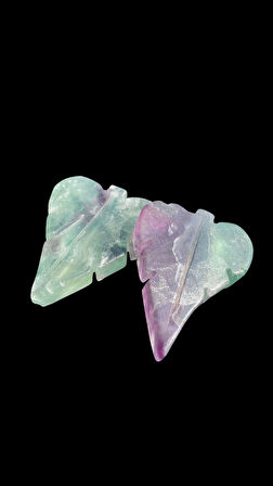 Yaprak Figürü Florit Taşı (2 Adetli)