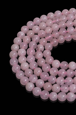 10 MM Pembe Kuvars Taşı Dizi A