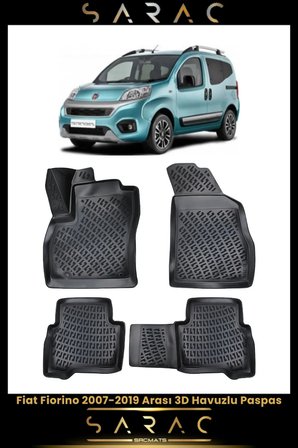 Fiat Fiorino 2018 Model Araca Özel 3d Havuzlu Paspas