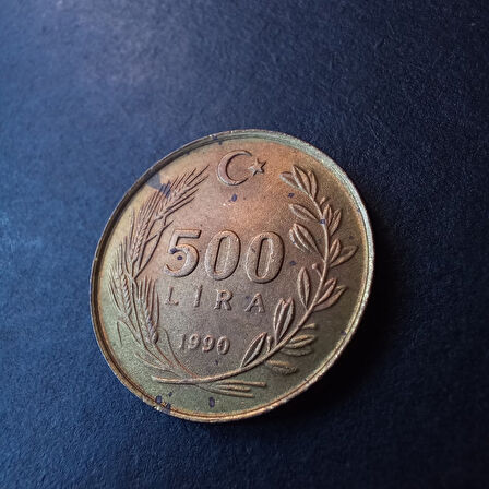 500 Lira (1990) Çil Eski Madeni Para - 39963662fddc2a850e