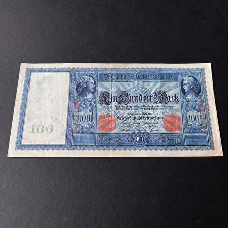 1910 Almanya 100 Mark Temiz/ÇT G2431993 Eski Yabancı Kağıt Para - 399636636a36519b14