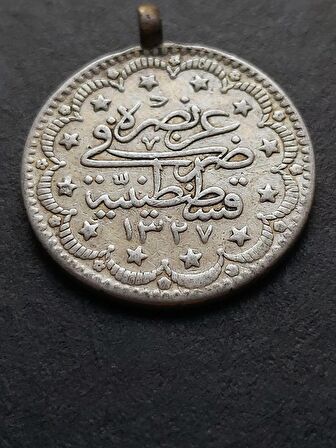 1327-4 (1912)  V.Mehmed Reşad 5 Kuruş 5,90 gram Gümüş ÇT+/ÇÇT+ Eski Madeni Para - 39963668060aad6ef5