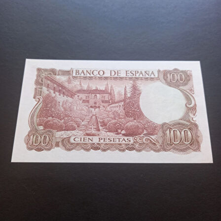 Escoines Koleksiyon 1970 Ispanya 100 peseta ÇİL (1972) eski yabancı kağıt para - 3996366b5d71e50577