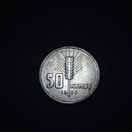 Escoines Koleksiyon Gümüş 6 gram 50 Kuruş 1935 ÇT+/ÇÇT eski madeni para - 3996366c4f4d36dee8