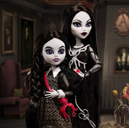 Escoines Koleksiyon 2024 Skullector Addams Family Doll Two-Pack - Addams Ailesi Bebek İkili Paket