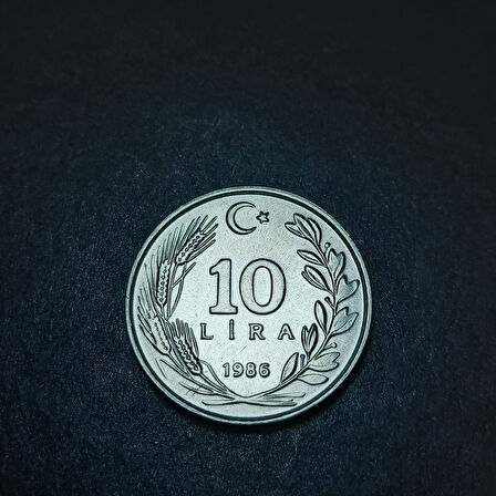 Escoines Koleksiyon 399636751c8c4bf5f3 1986 Alüminyum 10Lira ÇİL+ eski madeni para
