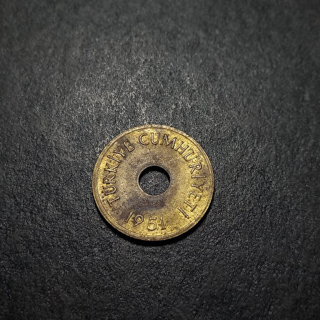 Escoines Koleksiyon 39963675f4ce0de7ce 1951 1/5/10 Kuruş ÇT/ÇÇT/CA eski madeni para