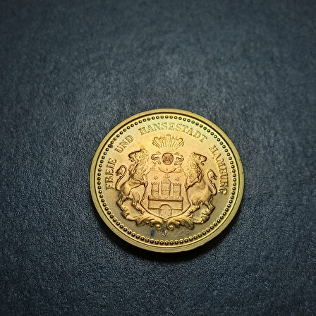 Escoines Koleksiyon 399636769f602af5cc Almanya 20Mark Hamburg 1990 Hatıra Madalya 9Gr. / 26mm