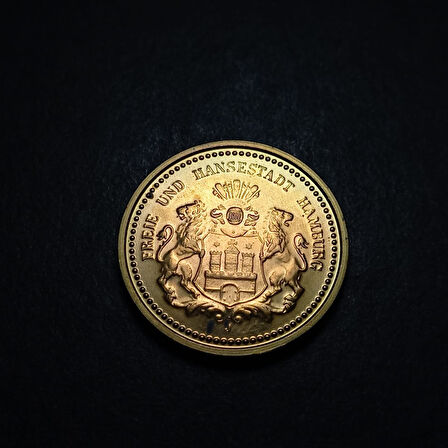 Escoines Koleksiyon 399636769f602af5cc Almanya 20Mark Hamburg 1990 Hatıra Madalya 9Gr. / 26mm