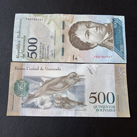 Escoines Koleksiyon 3996367df8068aca2b 2017 Venezuela 500Bolivar ÇİL eski yabancı kağıt para