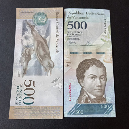 Escoines Koleksiyon 3996367df8068aca2b 2017 Venezuela 500Bolivar ÇİL eski yabancı kağıt para