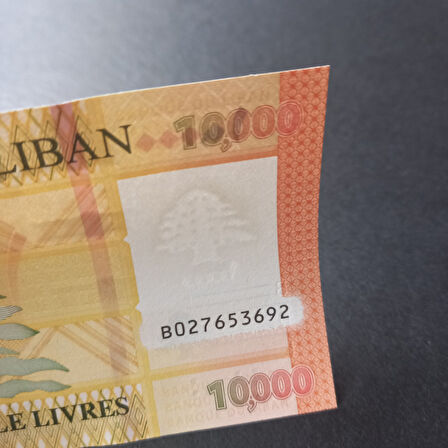 Escoines Koleksiyon 3996367e0a41b801ee Lübnan 10000 Livres ÇİL Yabancı Eski Kağıt Para
