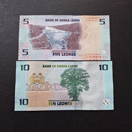 Escoines Koleksiyon 3996367e0a8f9d7155 2022 Sierra 5/10 leones takım ÇİL Yabancı Eski Kağıt Para