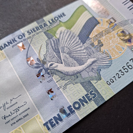 Escoines Koleksiyon 3996367e0a8f9d7155 2022 Sierra 5/10 leones takım ÇİL Yabancı Eski Kağıt Para