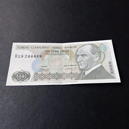 Escoines Koleksiyon 3996367e21c87e6c0f 7.Emisyon 10türk lirası güzel numara B19 244448 CA eski para