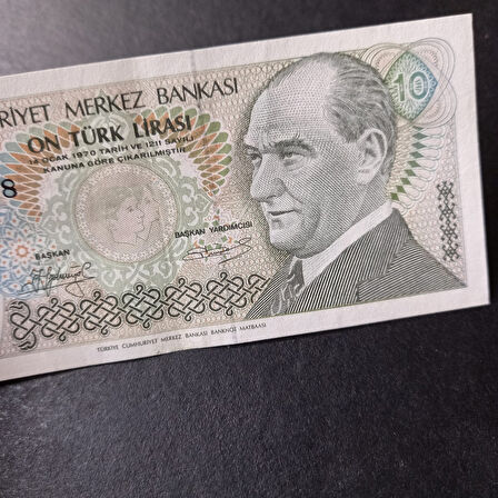 Escoines Koleksiyon 3996367e21c87e6c0f 7.Emisyon 10türk lirası güzel numara B19 244448 CA eski para