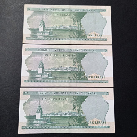 Escoines Koleksiyon 3996367e222ebcb558 10Lira Seri takipli ÇT/ÇÇT 3'lü 6.Emisyon 1.Tertip eski para