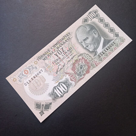 Escoines Koleksiyon 3996367e2260ea2c4e D11 Serisi 6.Emisyon 100Türk Lirası ÇİL eski kağıt para