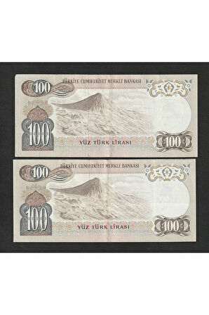 Escoines Koleksiyon 3996367e85f9c30cac 6. Emisyon 100 Türk Lirası ÇÇT+/ÇA (21-22) seri takipli para